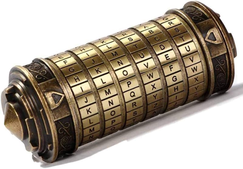 Valentine's Day Mini Cryptex Puzzle Box with Hidden Compartments