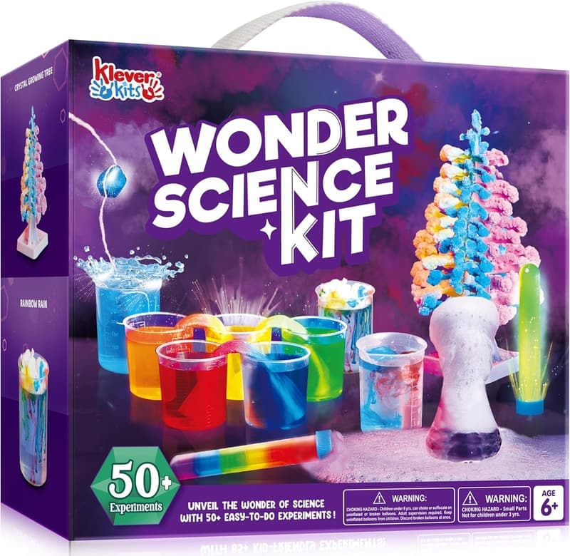 50+ STEM Experiments Science Kit with Crystal Tree for Kids