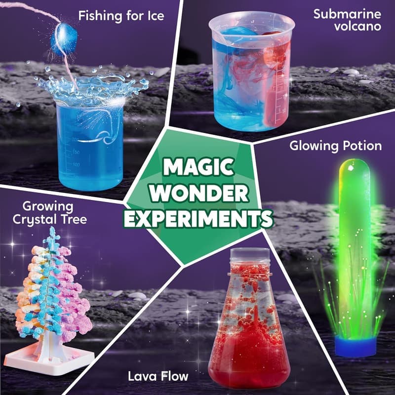 50+ STEM Experiments Science Kit with Crystal Tree for Kids