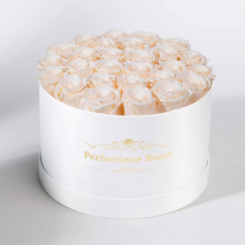 Mother's Day Preserved Roses in Box for Her (Buttermilk)