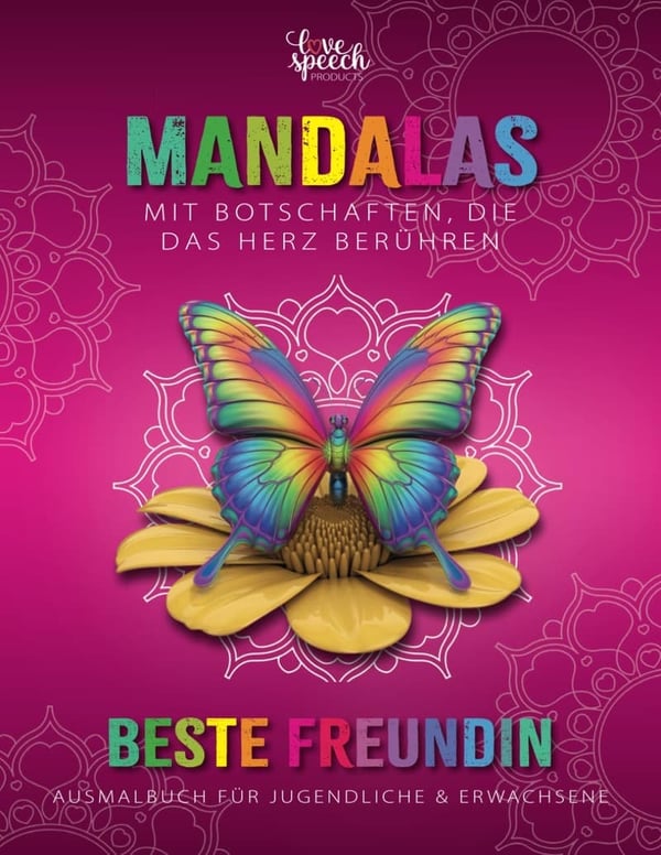 Friendship Mandala Coloring Book for Teens & Adults - 50 Designs