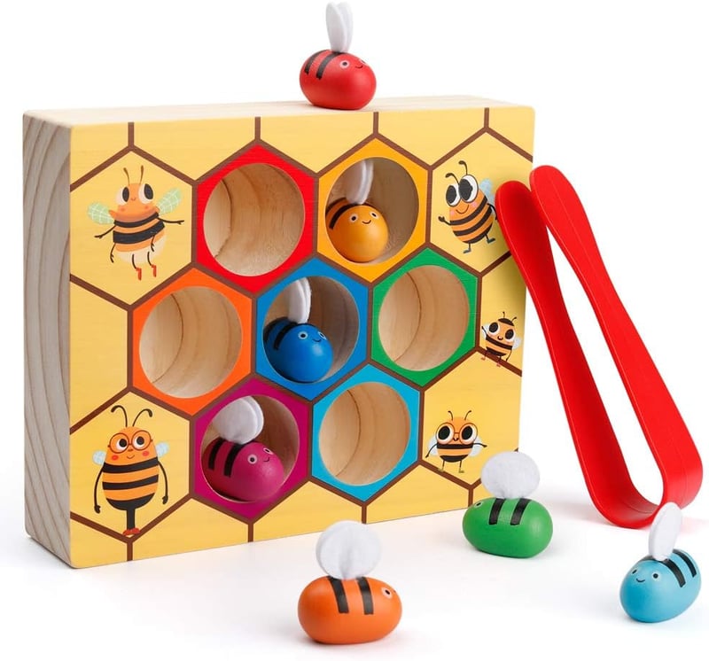 Montessori Wooden Matching Game for Toddler Skill Development