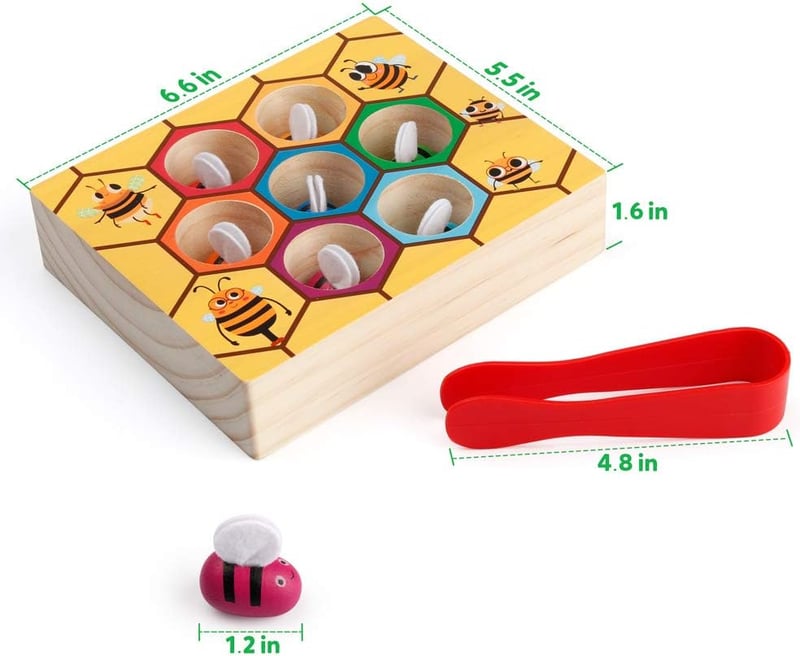 Montessori Wooden Matching Game for Toddler Skill Development