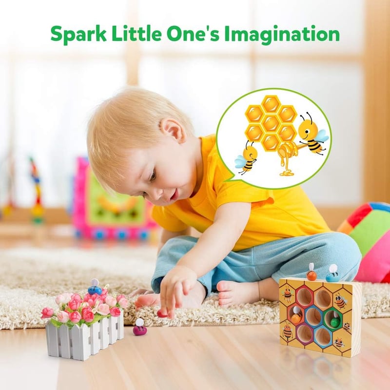 Montessori Wooden Matching Game for Toddler Skill Development
