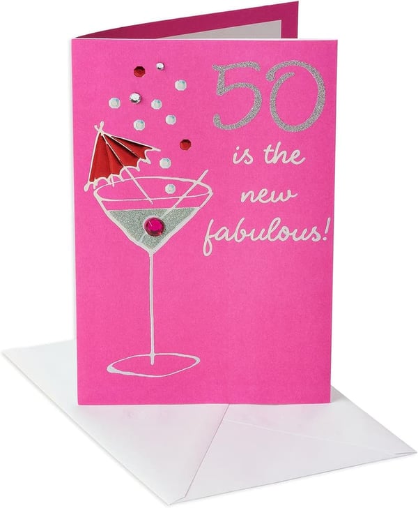 50th Birthday Card for Her - 