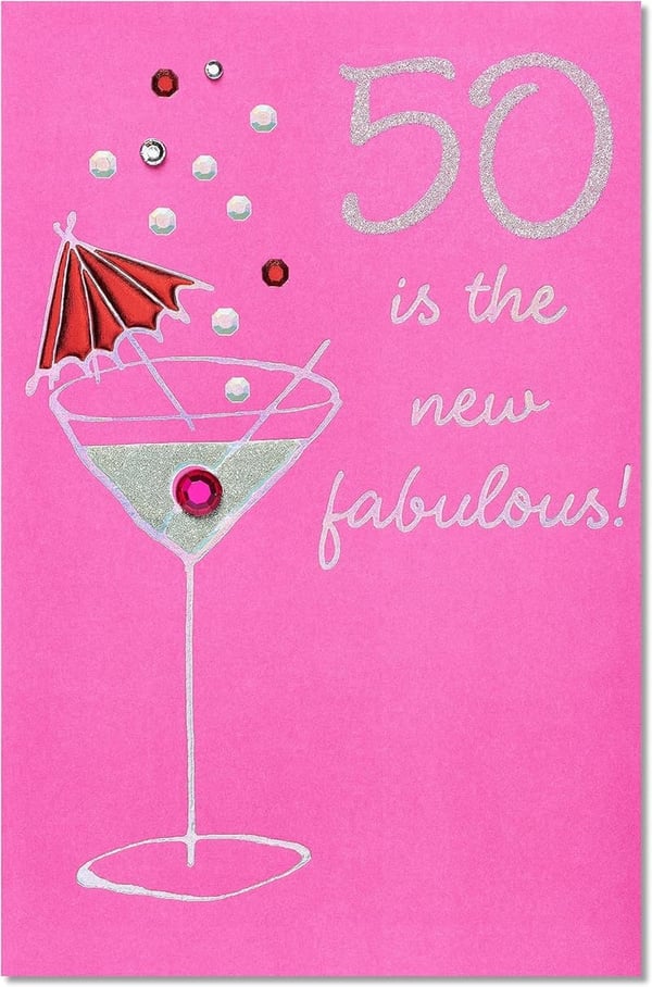 50th Birthday Card for Her - 