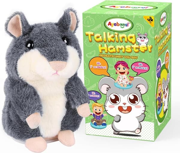 Talking Hamster Toy for Toddlers - Fun Plush Gift for Kids