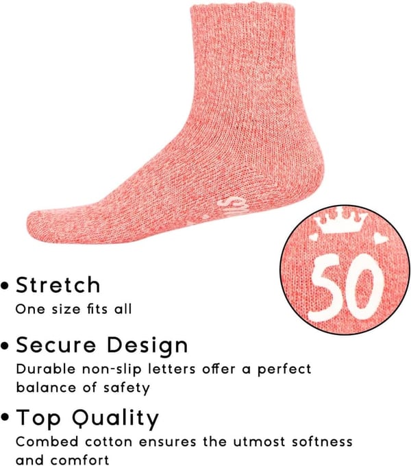 50th Birthday Socks for Women - Fun Gift Idea