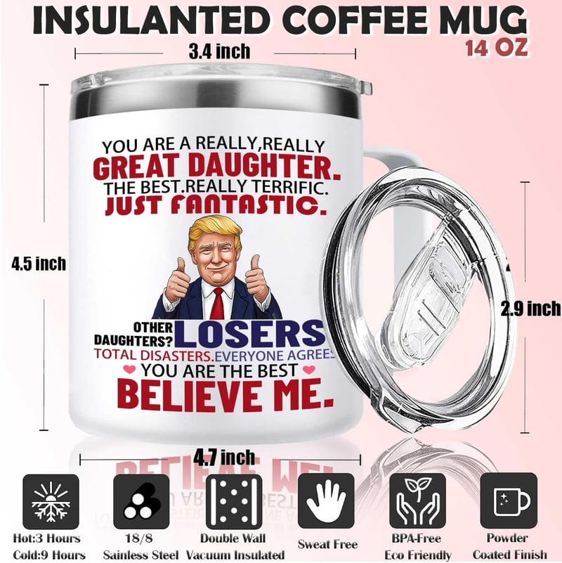 Birthday Gift for Daughter - Unique 14 oz Mug from Parents