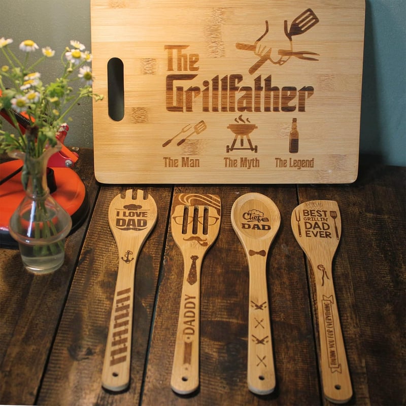 Father's Day Dad Cutting Board from Daughter & Son