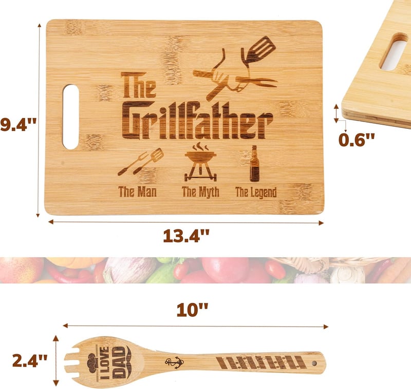 Father's Day Dad Cutting Board from Daughter & Son