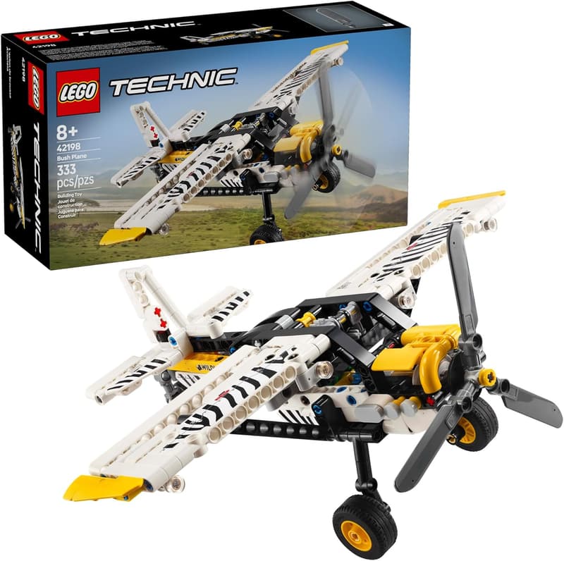 LEGO Technic Bush Plane Toy for Kids Ages 8+ - Buildable Airplane