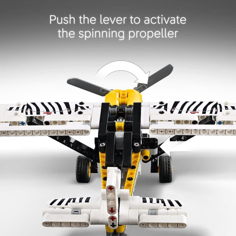 LEGO Technic Bush Plane Toy for Kids Ages 8+ - Buildable Airplane