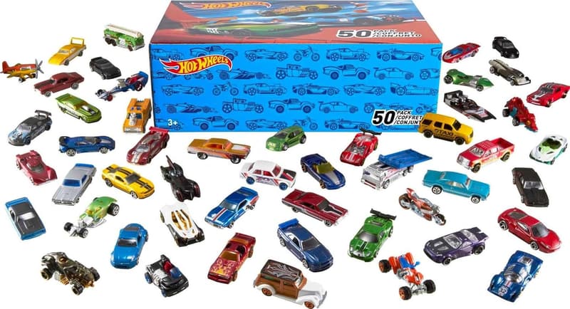 Hot Wheels 50-Pack Toy Car Set, 1:64 Scale Vehicles