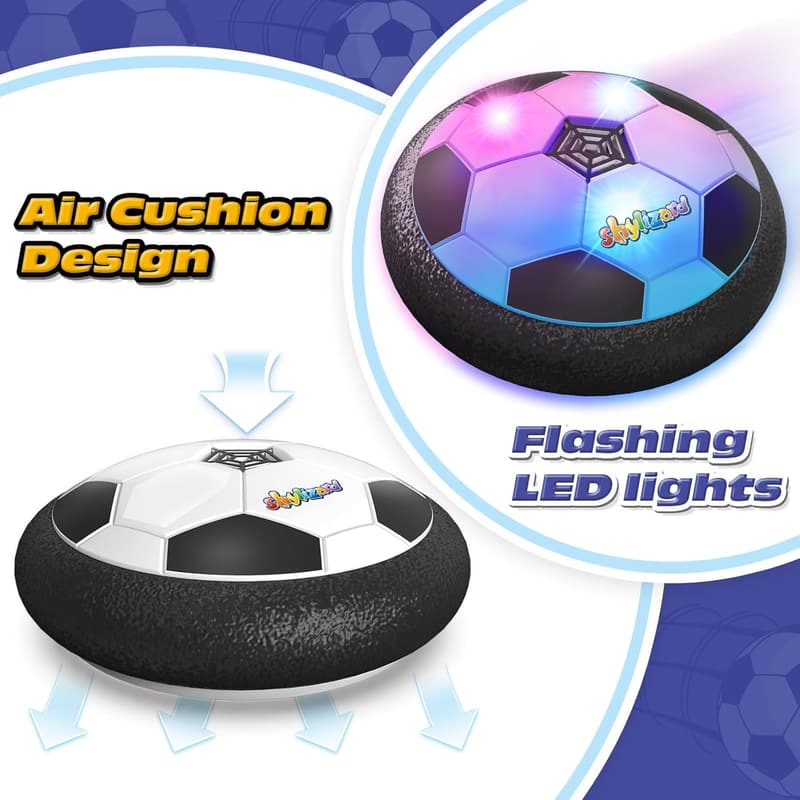 Hover Soccer Ball with LED Light for Kids (Ages 3-8)