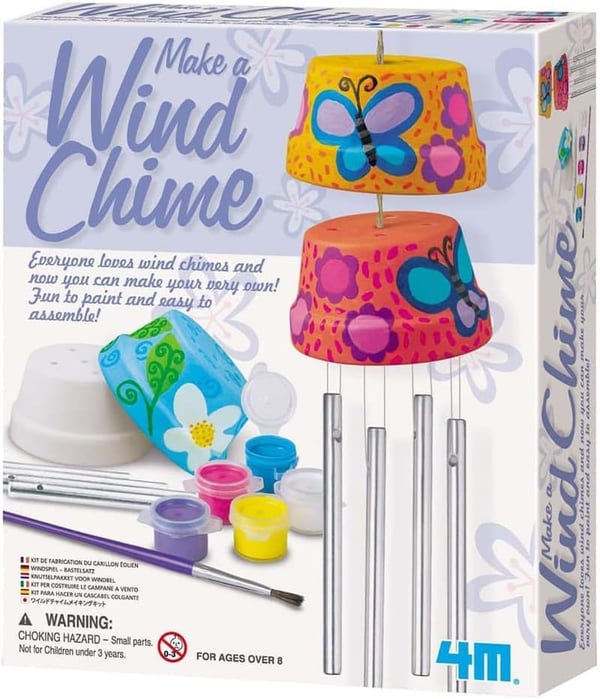 DIY Wind Chime Kit for Kids - Create & Paint Musical Chimes