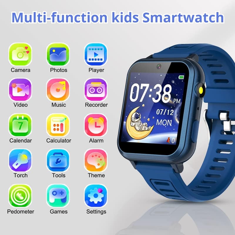 Kids' Smart Watch with HD Touch Screen & 24 Puzzle Games