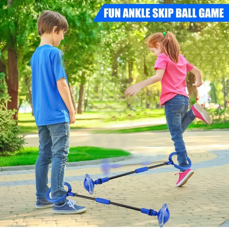 Foldable Flash Wheel Skip Ball - Outdoor Game for Kids 5-10