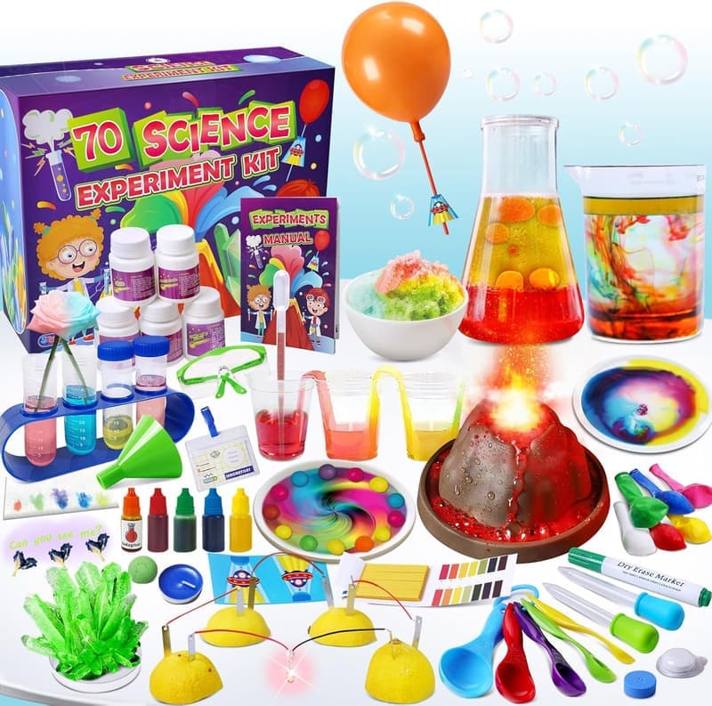 Educational Science Kit for Kids - 70 Lab Experiments & Activities