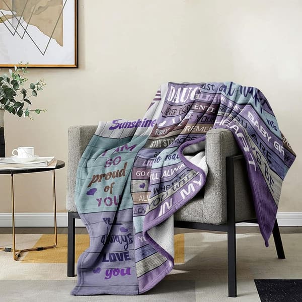 Daughter Blanket Gift from Mom & Dad - 60