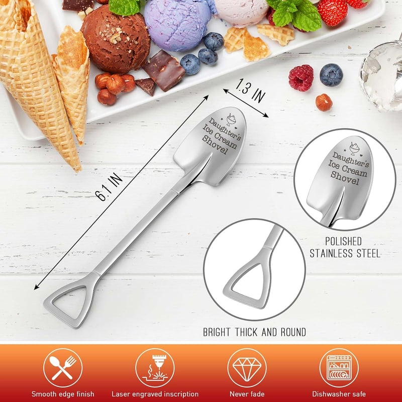 Valentine's Day Ice Cream Shovel Gift for Daughter
