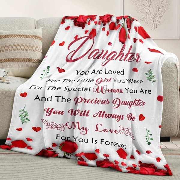 Birthday Blanket Gift for Daughters - Soft Flannel 50