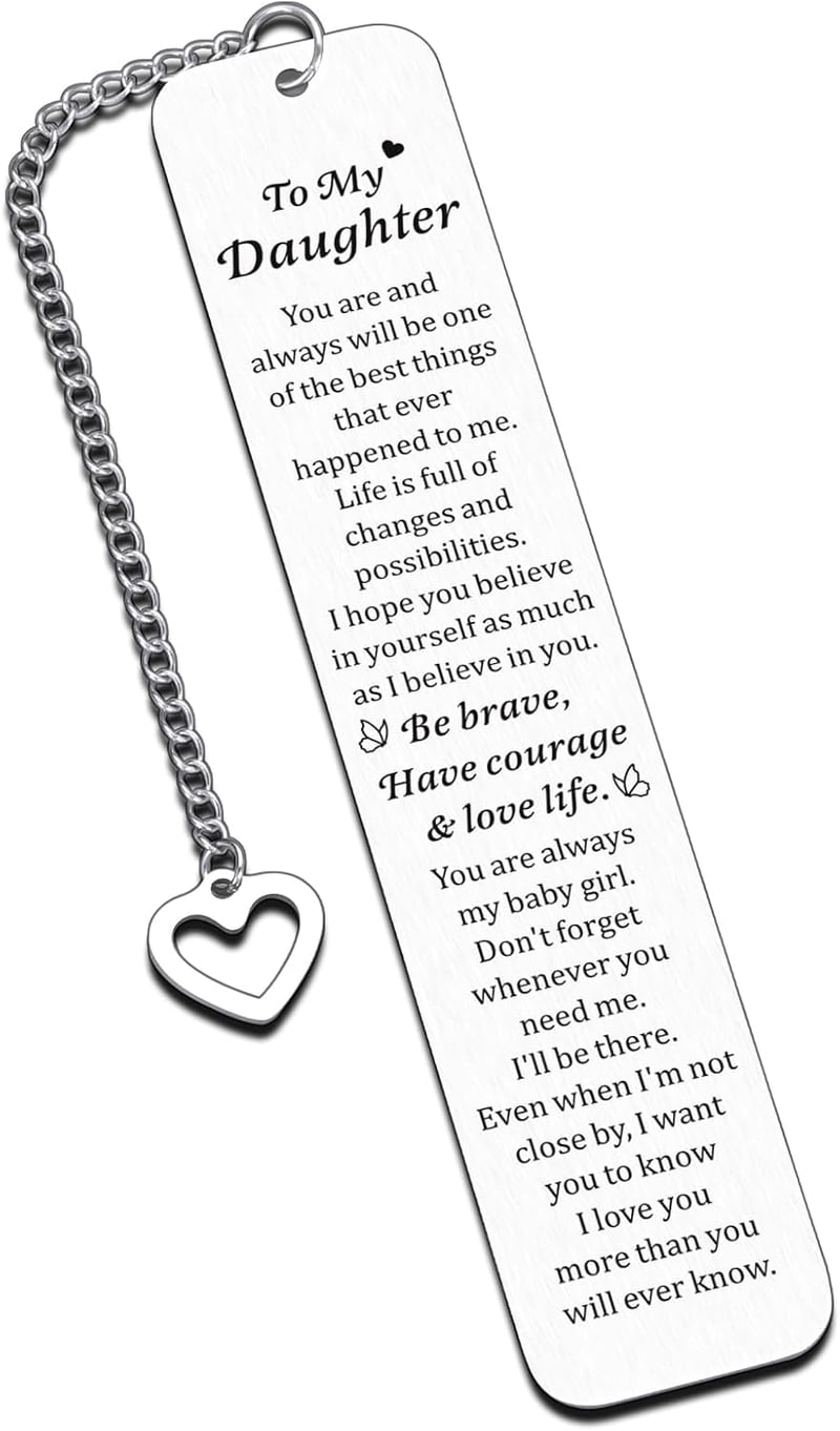 Birthday Gifts for Daughter - Inspirational Bookmark