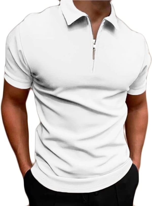 Men's Casual Short Sleeve Polo Shirt for Summer Hiking