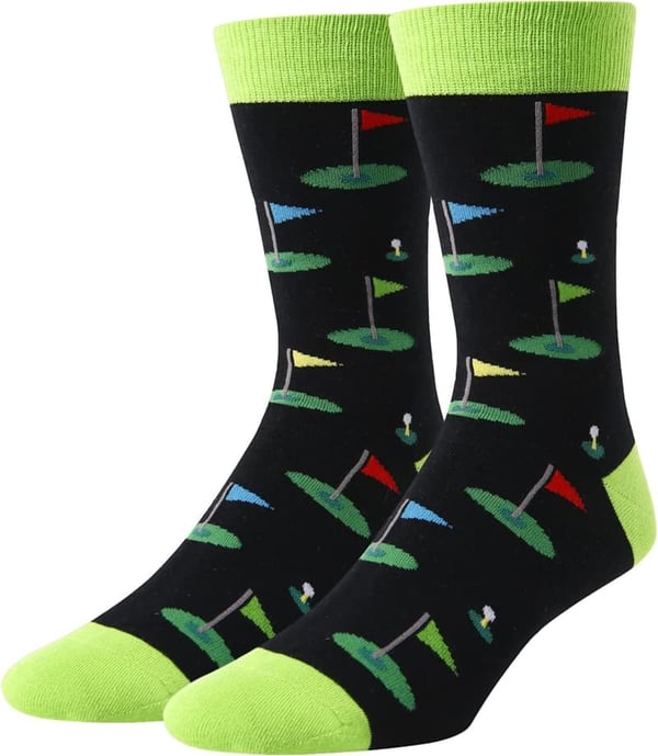 Funny Golfing Guitar Socks for Dad