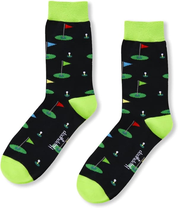 Funny Golfing Guitar Socks for Dad