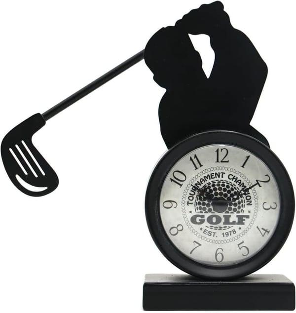 Golf Desk Clock for Men – Cool Office Decor for Golf Lovers