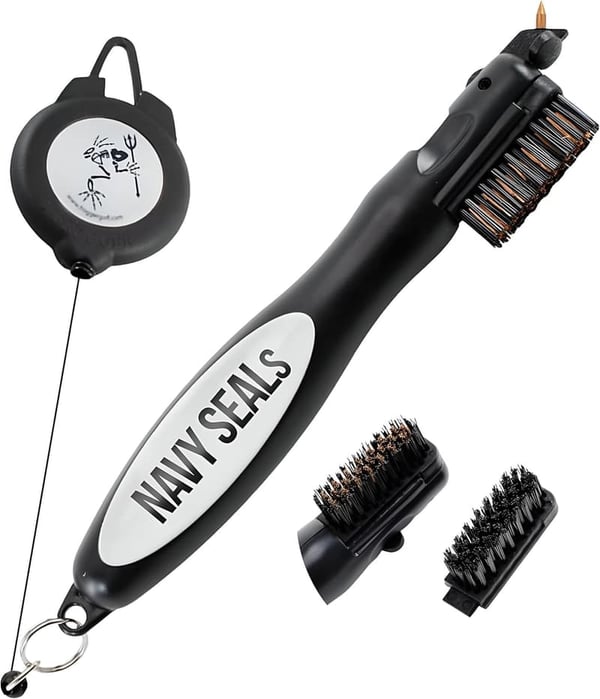Frogger BrushPro Golf Club Cleaner with Ergonomic Grip