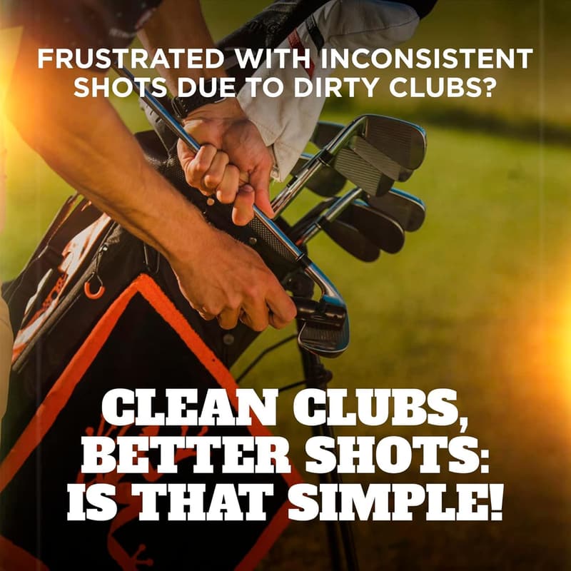 Frogger BrushPro Golf Club Cleaner with Ergonomic Grip