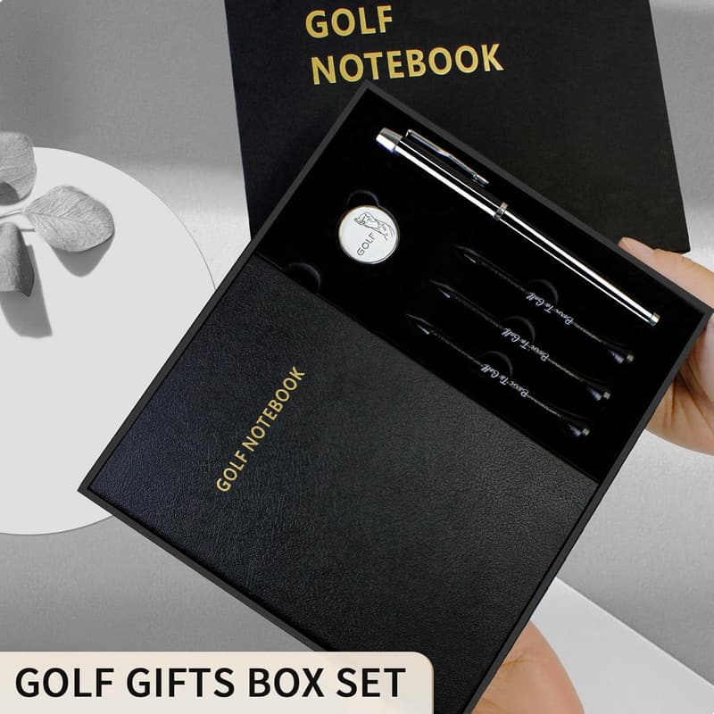 Golf Scorecard Journal Set with Pen & Marker - Perfect Gift for Golfers