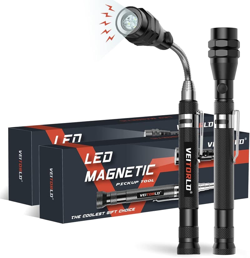 Telescoping Magnetic Pickup Tools Set - Unique Father's Day Gift
