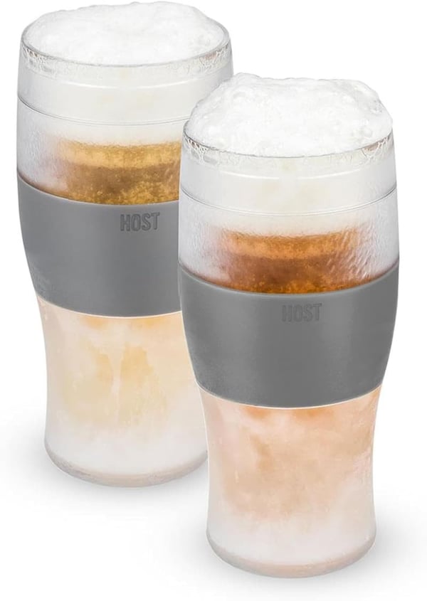 Father's Day 16oz Freezable Beer Glasses - Set of 2