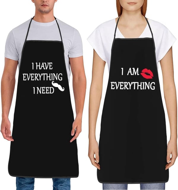 Valentine's Day Couple Aprons - 