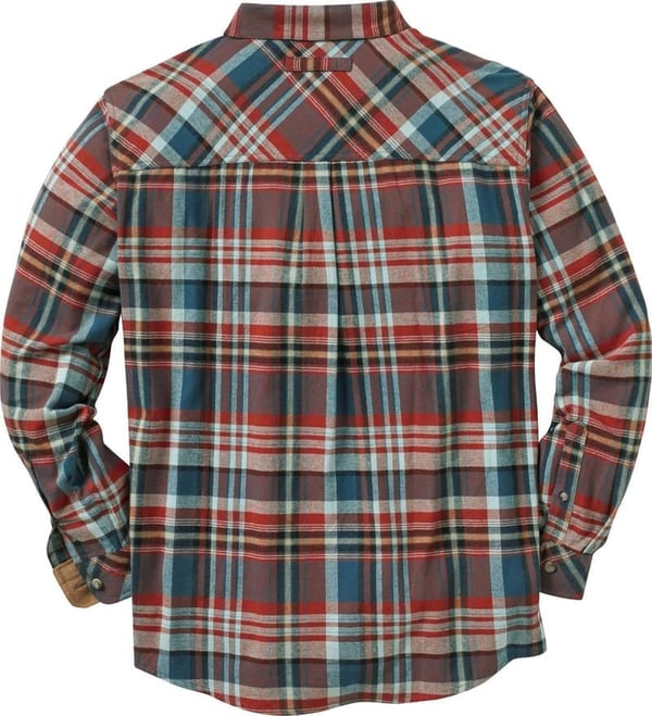 Men's Buck Camp Flannel Shirt with Corduroy Cuffs