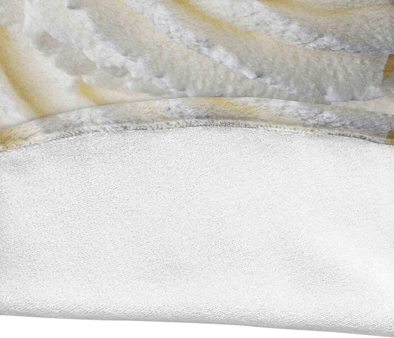 Summer Dessert Round Blanket - Whipped Cream Graphic, 60