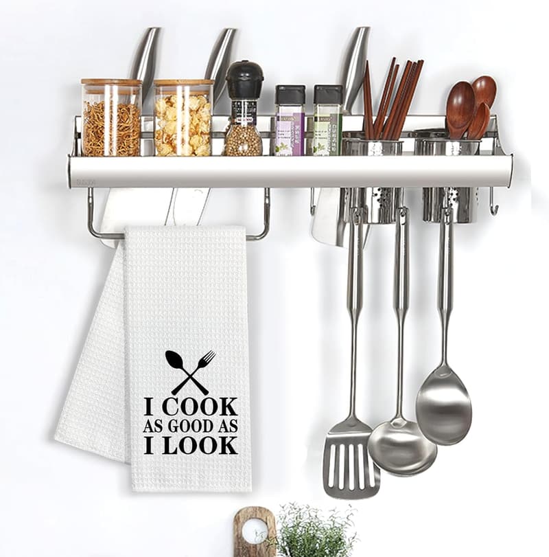 Funny Kitchen Towels for BBQ Cooking - Great Housewarming Gift