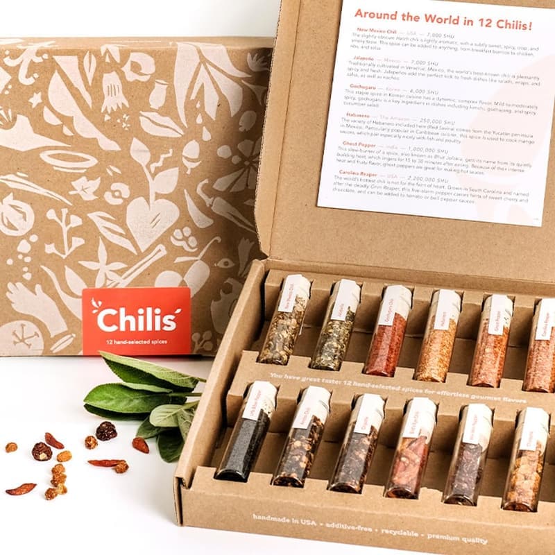 Gourmet Chili Spice Set – 12 Global Varieties for Cooking