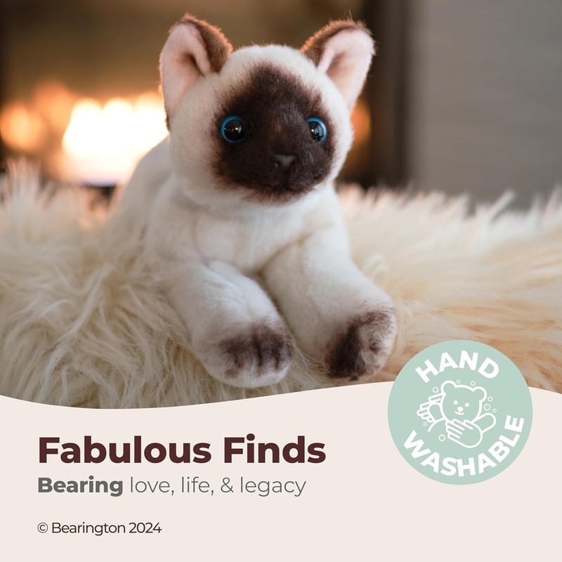 Siamese Cat Plush Toy - Ultra Soft Gift for Animal Lovers