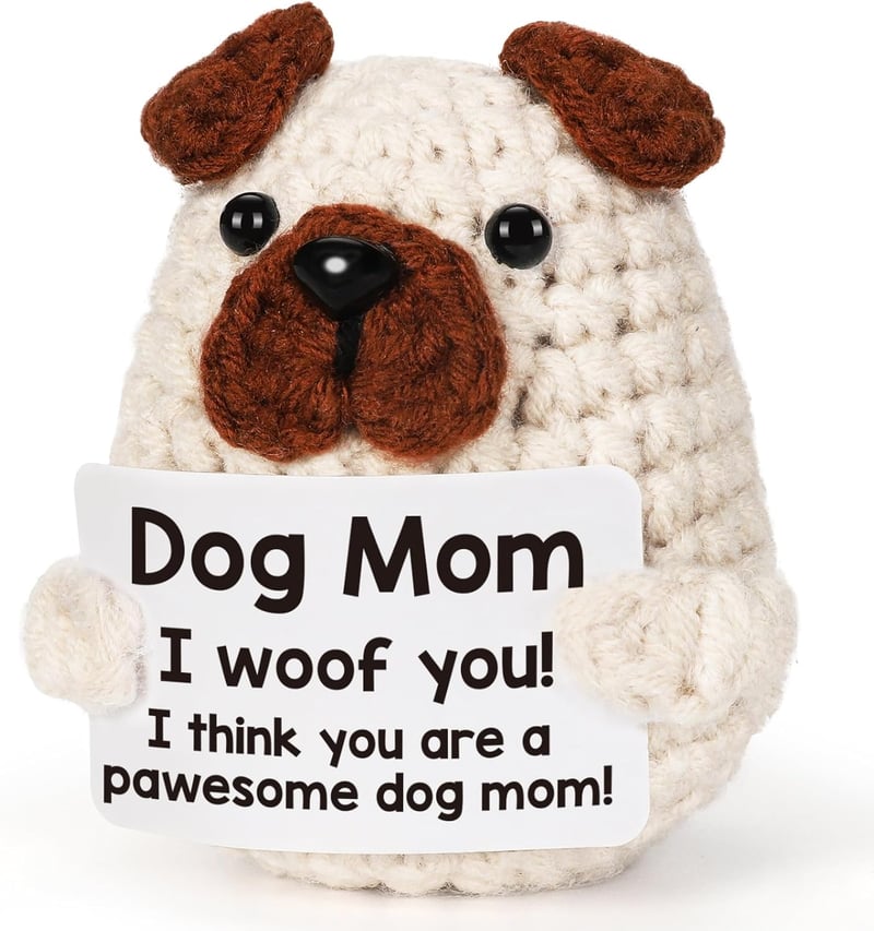 Handmade Crochet Puppy for Dog Mom - Unique Birthday Gift