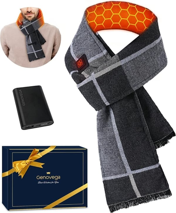 Rechargeable Graphene Heated Scarf for Men and Women