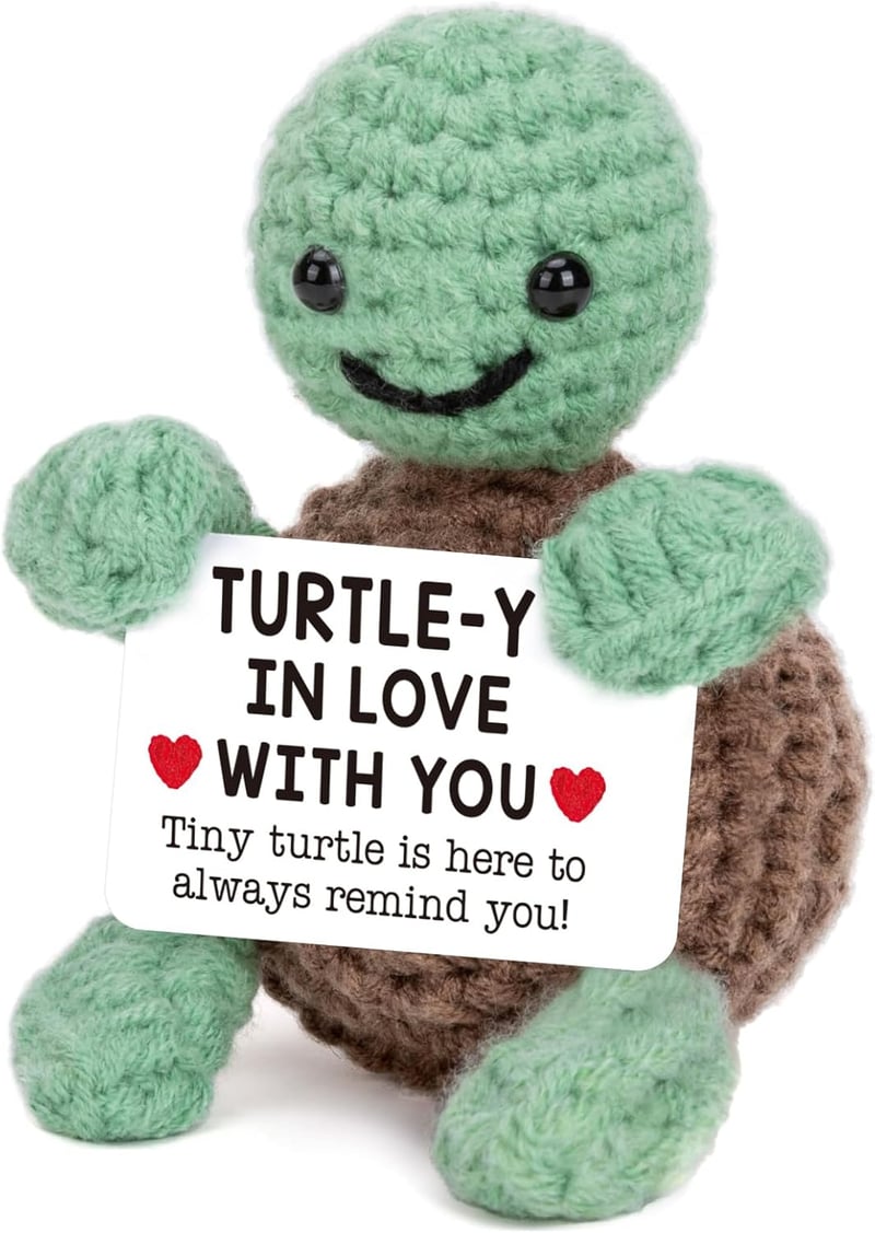 Valentine's Day Crochet Turtle Gift for Couples