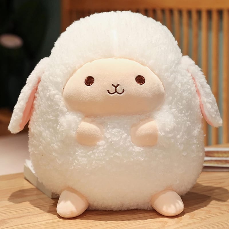 Cuddly 16-Inch Plush Sheep Hugging Pillow - Gift for Kids & Lovers