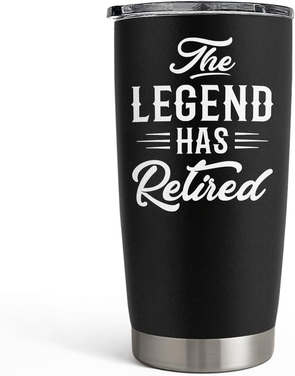 Happy Retirement Stainless Steel Tumbler - 20oz Insulated Gift