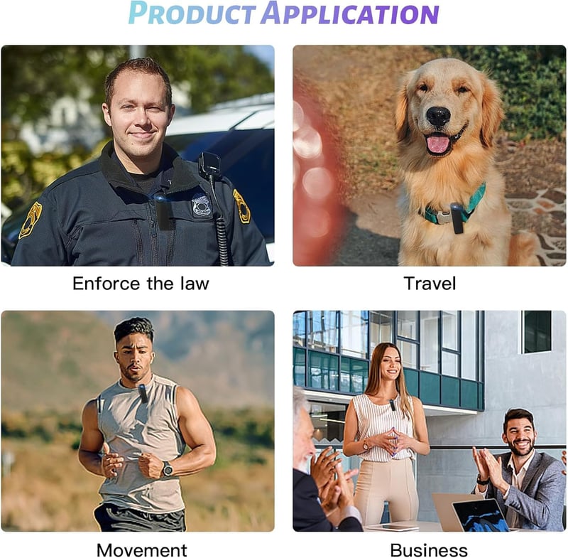 1080P Mini Police Body Camera with 64GB Memory Card