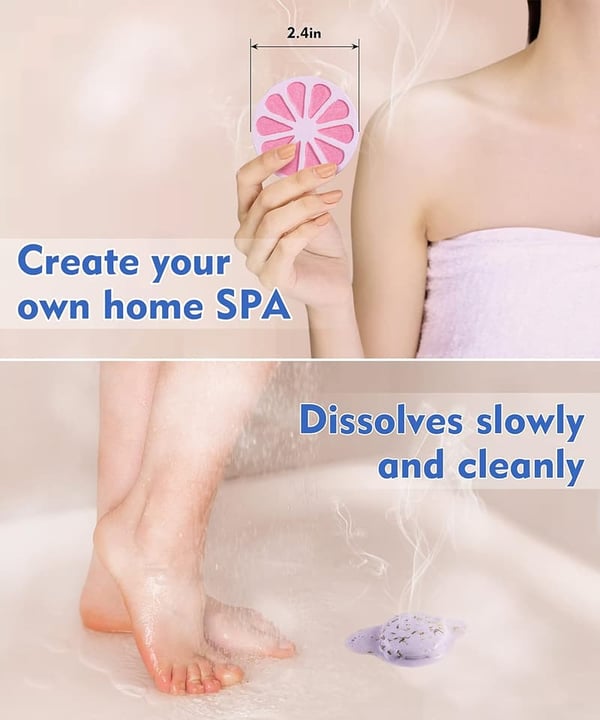 Aromatherapy Shower Steamers Gift Set - 8 Essential Oil Bombs
