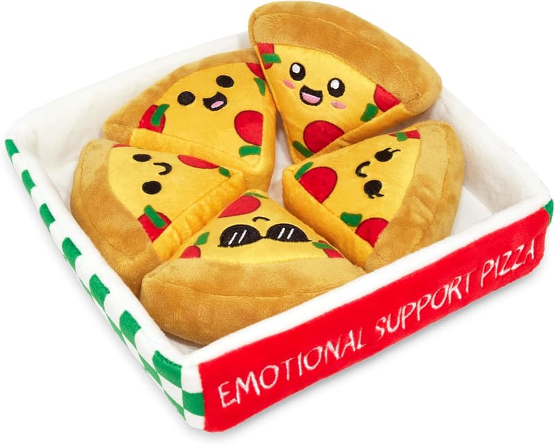 Emotional Support Pizza Plush Toy for Comfort & Fun
